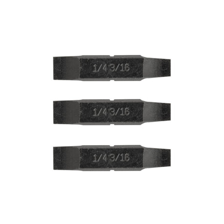 1/4" & 3/16" Flat Screwdriver Bits